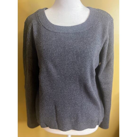 Splendid Charcoal Gray Rumi Rib Knit Sweater Size Large NWT - Picture 1 of 5